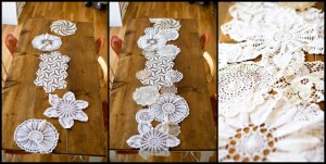 Doily table runner
