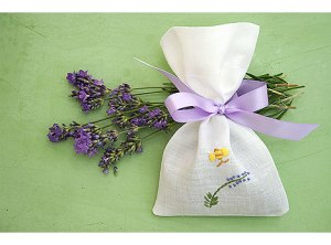 A lavender sachet